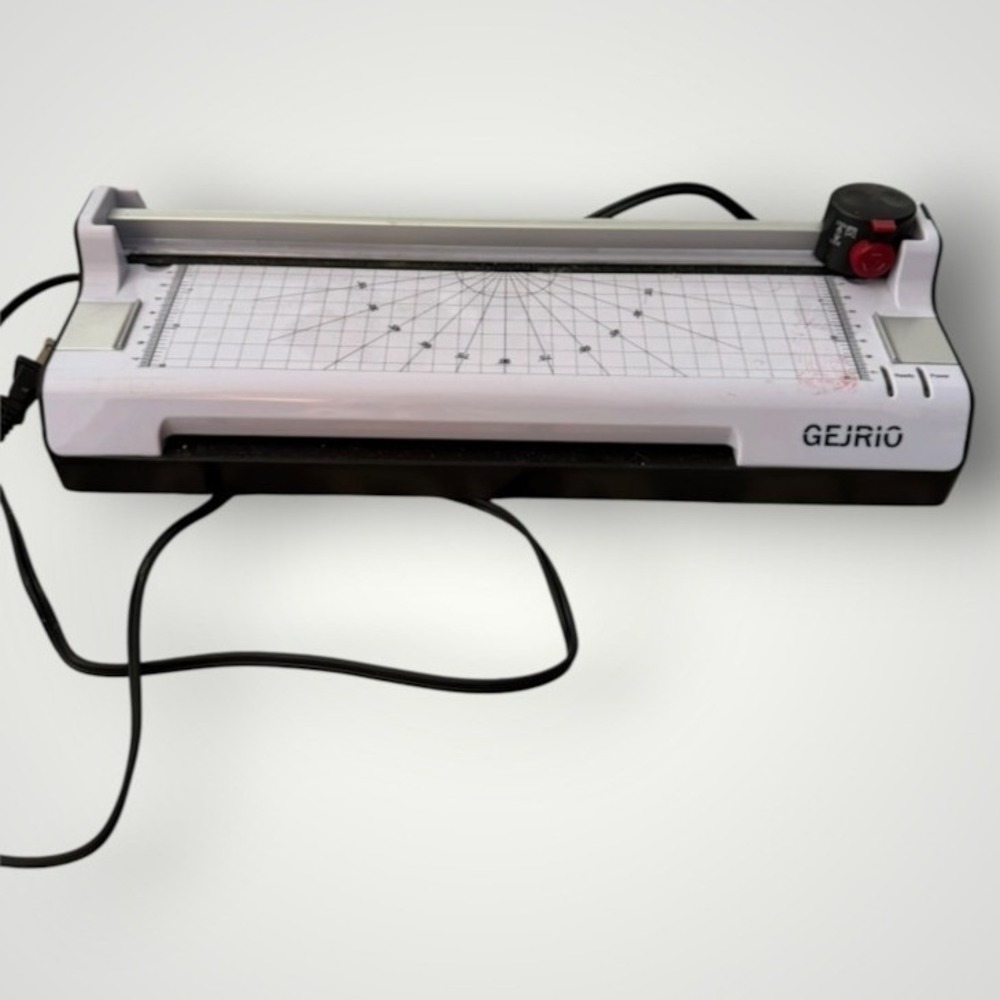 GEJRIO A4 Laminator Machine 4-in-1 Thermal Hot Cold Paper Trimmer 230mm Office